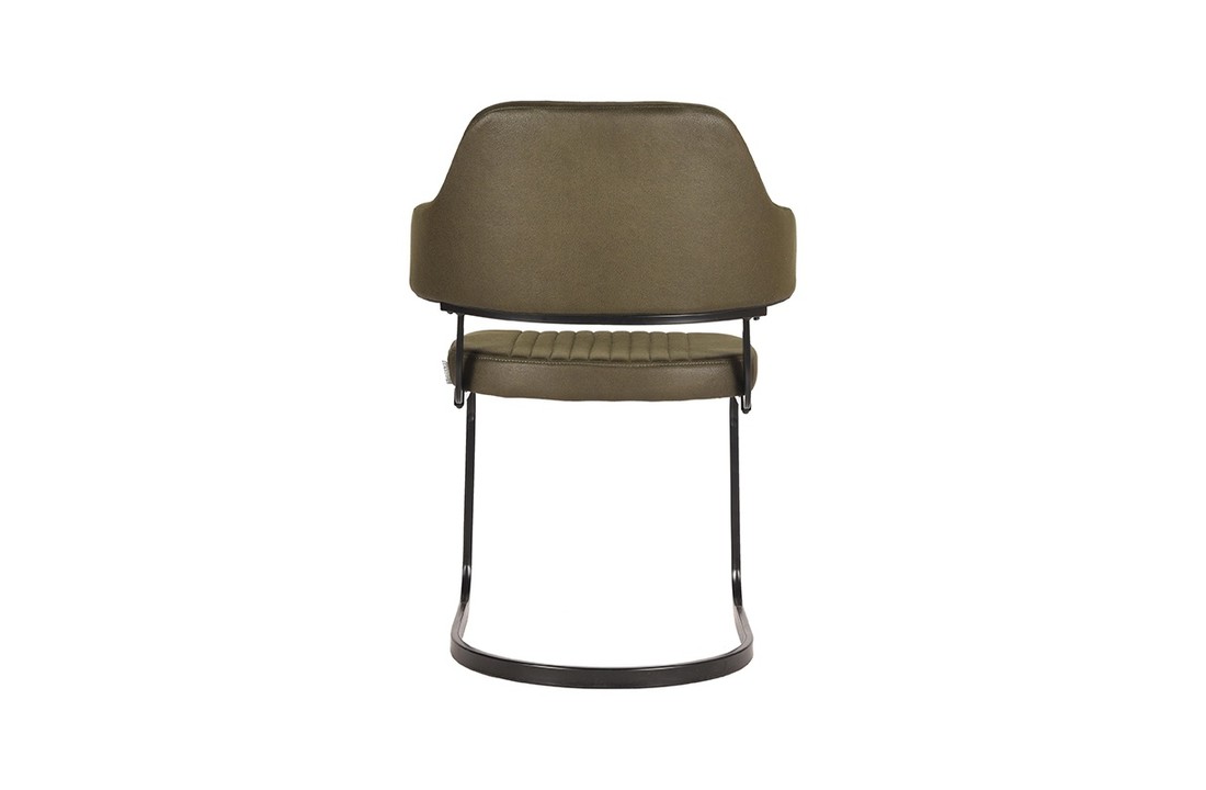 LABEL51 Eetkamerstoel Otta - Army green - Microfiber
