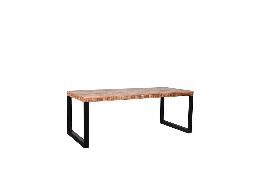 LABEL51 Eetkamertafel Glasgow - Rough - Mangohout - 160x90 cm