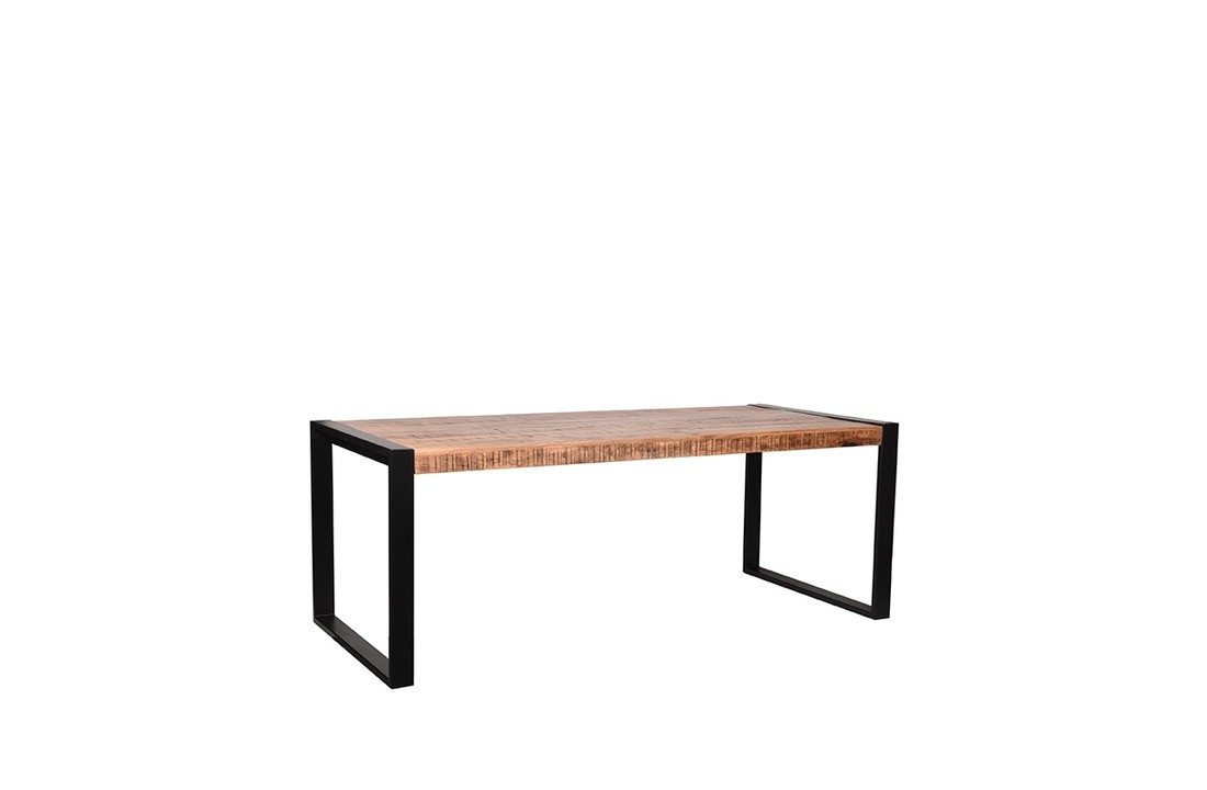 LABEL51 Eetkamertafel Brussels - Rough - Mangohout - 240x100 cm