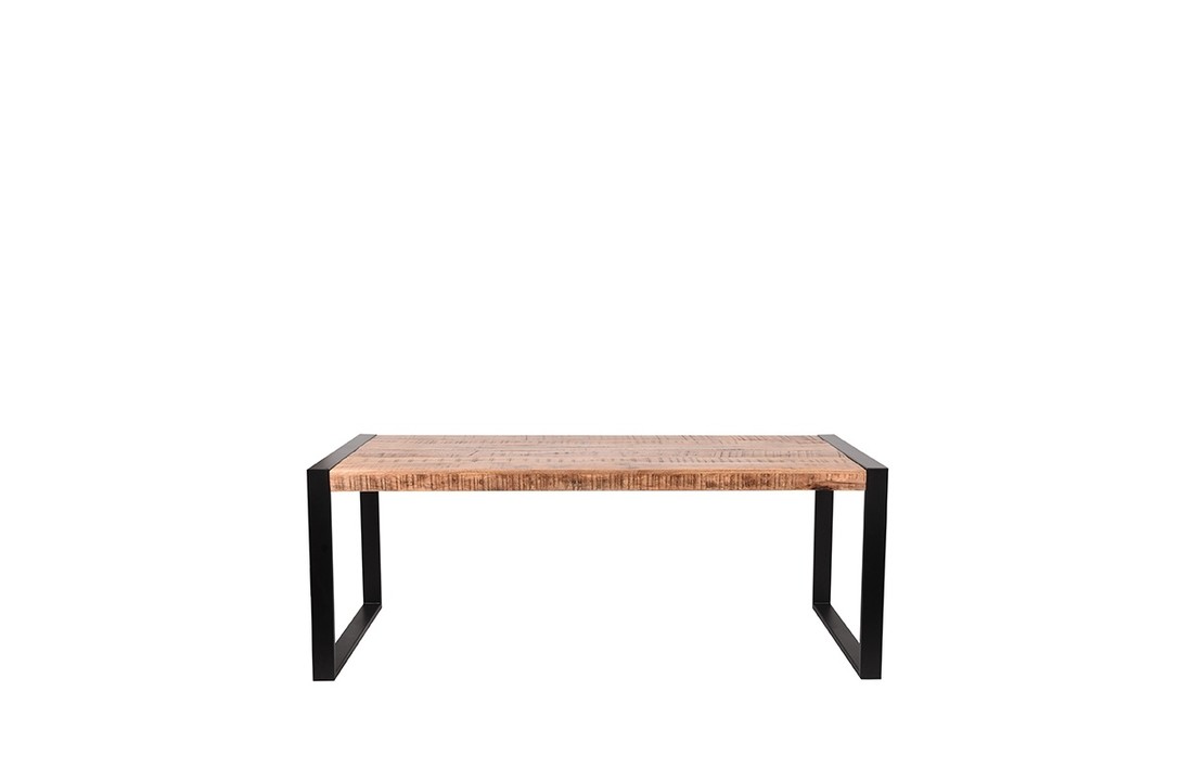 LABEL51 Eetkamertafel Brussels - Rough - Mangohout - 240x100 cm