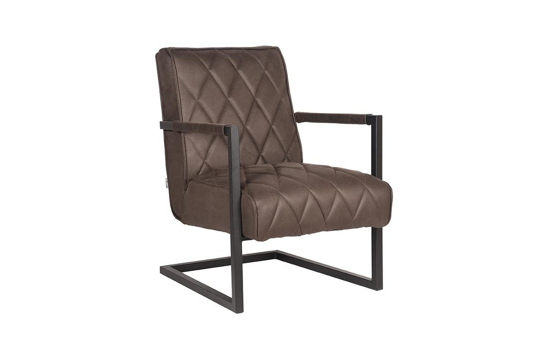 LABEL51 Fauteuil Denmark - Antraciet - Microfiber