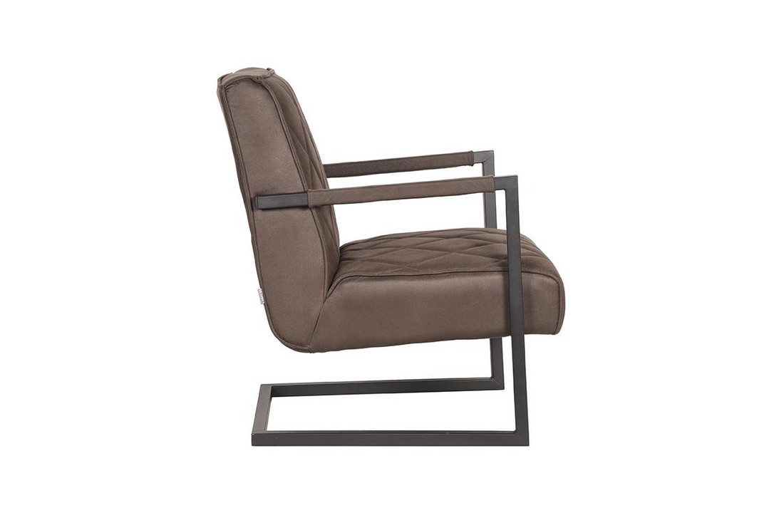 LABEL51 Fauteuil Denmark - Antraciet - Microfiber
