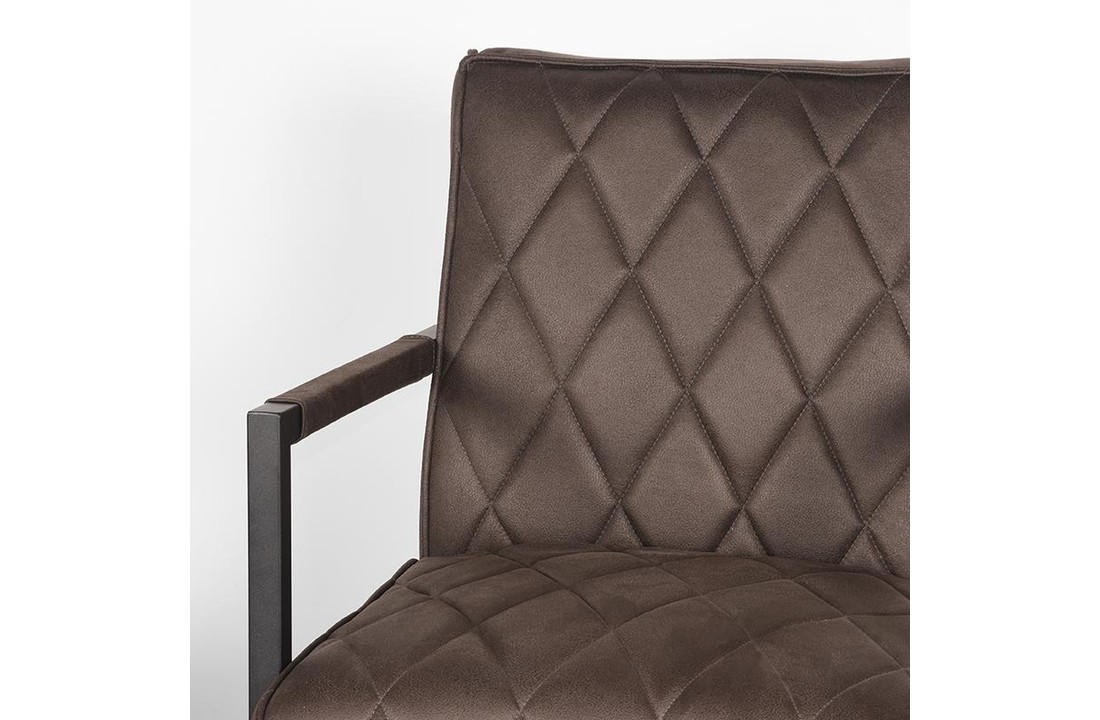 LABEL51 Fauteuil Denmark - Antraciet - Microfiber