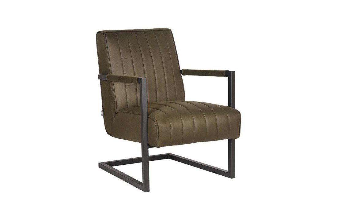 LABEL51 Fauteuil Milo - Army green - Microfiber