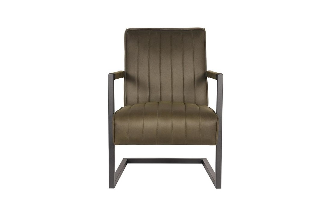 LABEL51 Fauteuil Milo - Army green - Microfiber