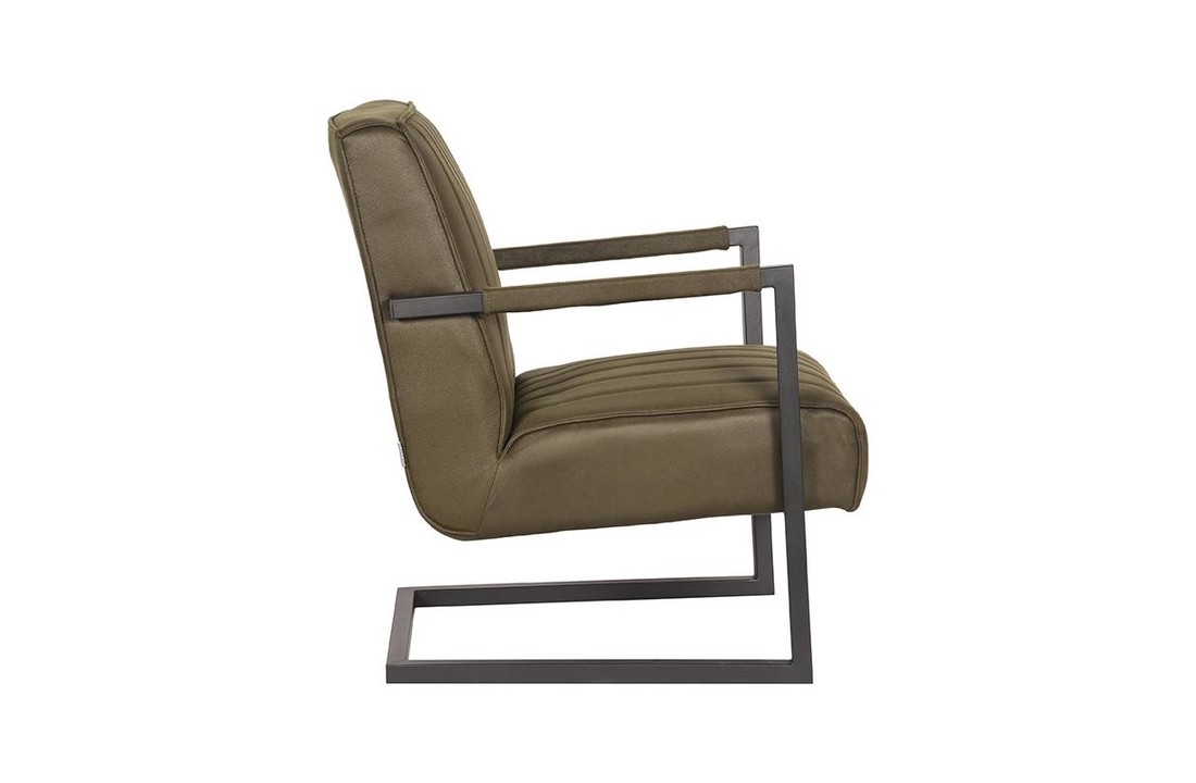 LABEL51 Fauteuil Milo - Army green - Microfiber