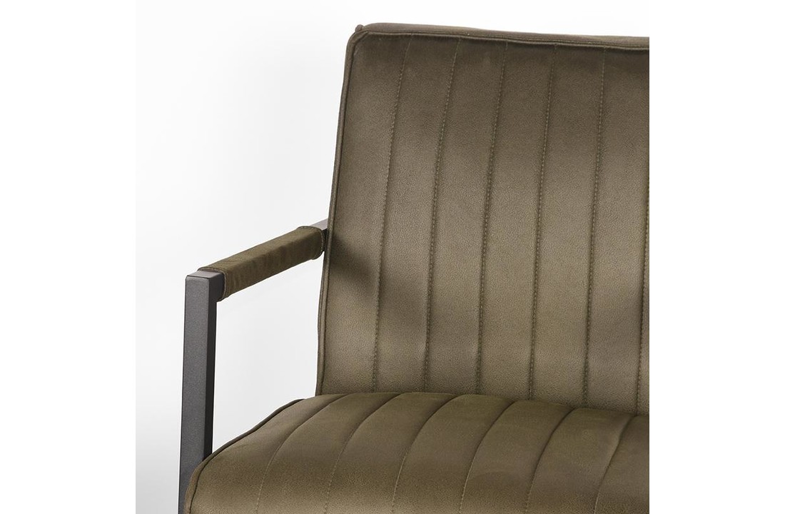 LABEL51 Fauteuil Milo - Army green - Microfiber