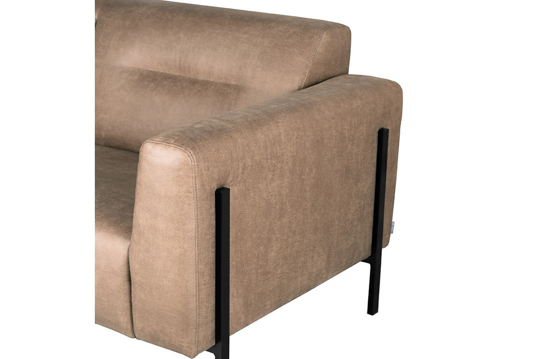 LABEL51 Bank Napoli - Taupe - Micro Suede