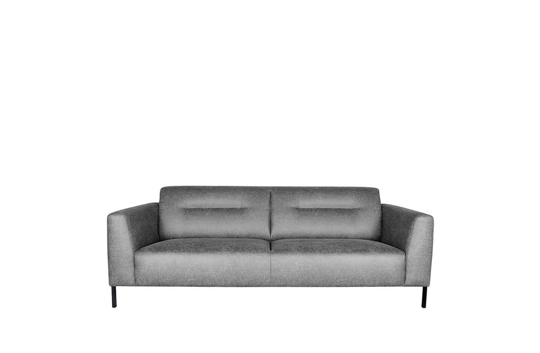 LABEL51 Bank Napoli - Grijs - Microfiber - 3-Zits