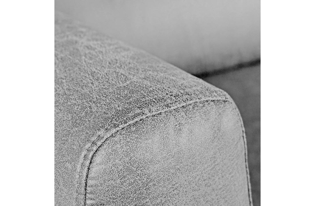 LABEL51 Bank Napoli - Antraciet - Microfiber - 3-Zits