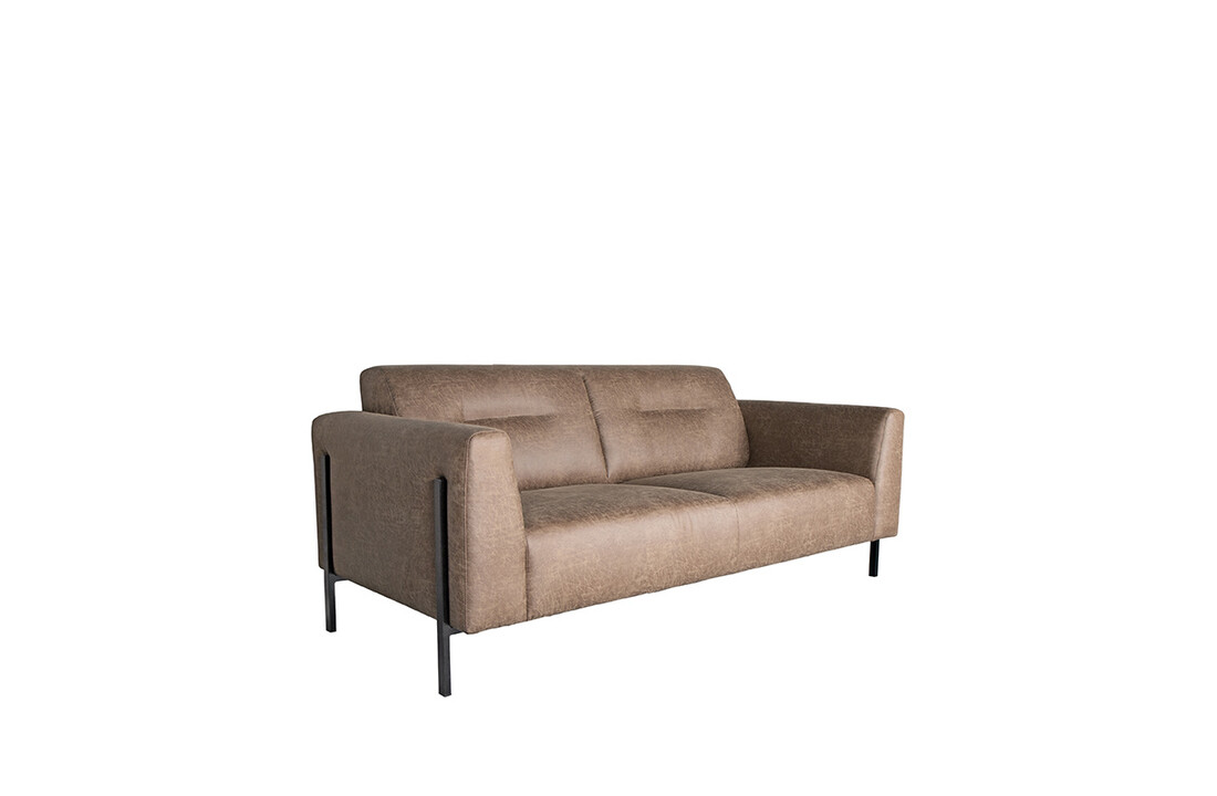 LABEL51 Bank Napoli - Taupe - Microfiber - 2,5-Zits