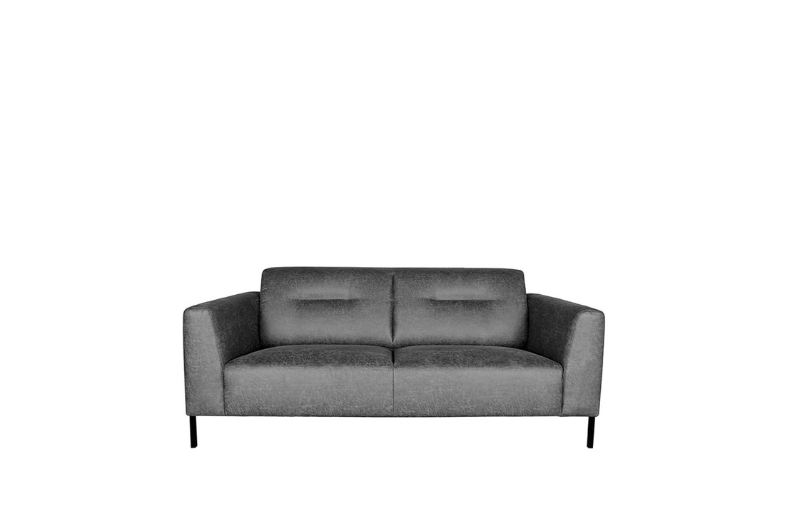 LABEL51 Bank Napoli - Antraciet - Microfiber - 2,5-zits