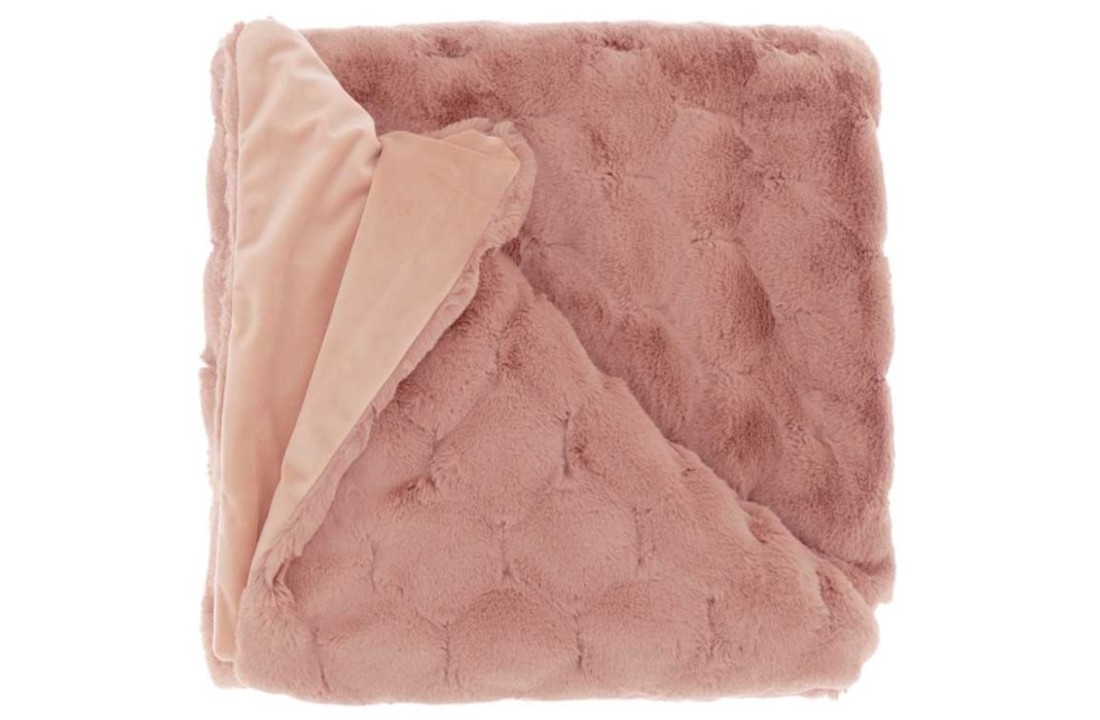 Unique Living | Plaid Quincy 150x200cm old pink