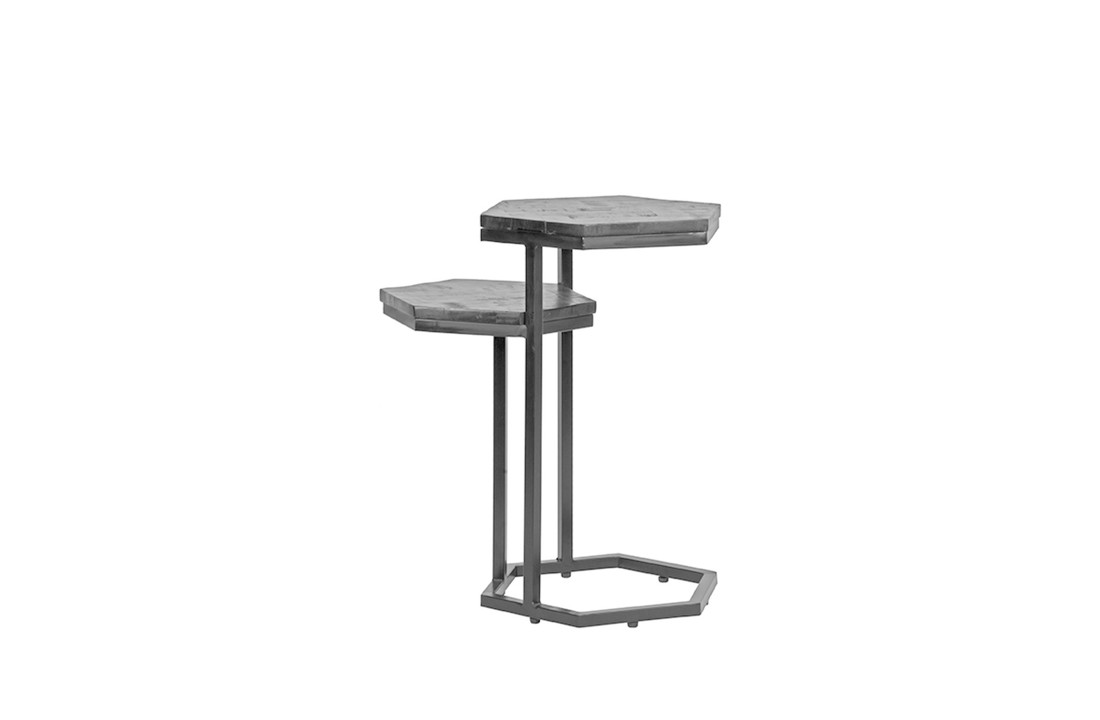 LABEL51 Bijzettafel Multi - Zwart - Mangohout