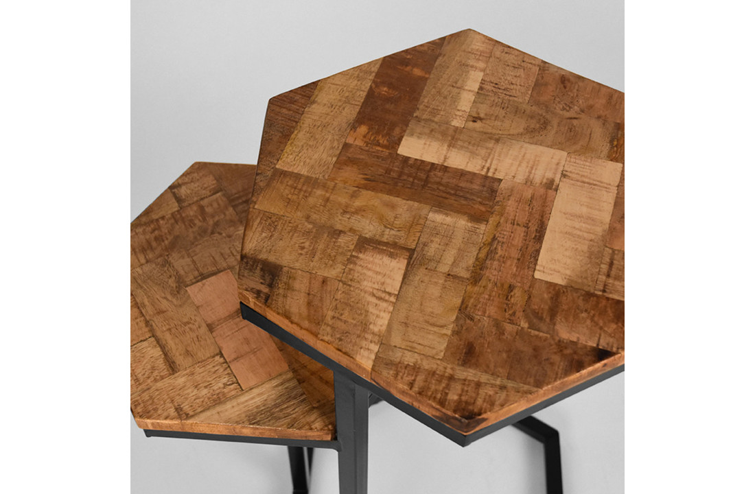 LABEL51 Bijzettafel Multi - Rough - Mangohout