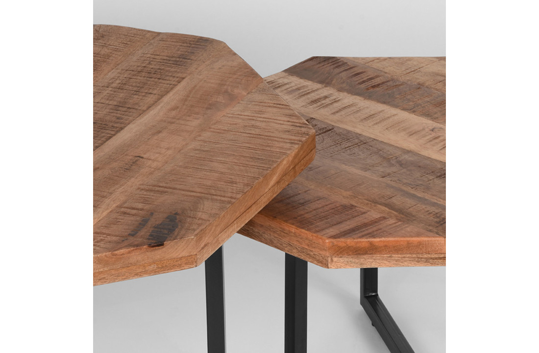 LABEL51 Salontafel Set Figure - Rough - Mangohout
