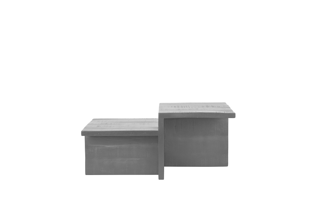 LABEL51 Salontafel Skip - Zwart - Mangohout