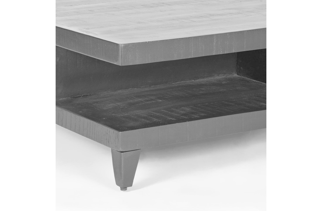 LABEL51 Salontafel Bloc - Zwart - Mangohout