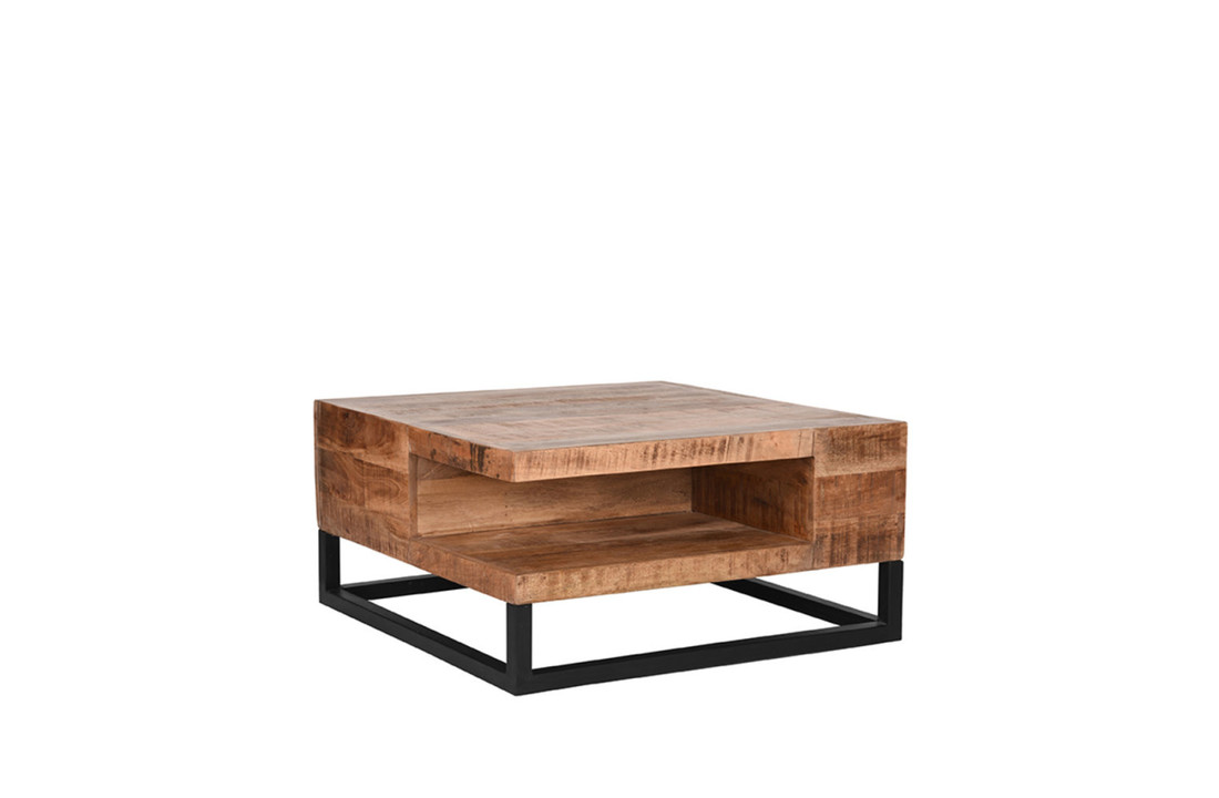 LABEL51 Salontafel Cube - Rough - Mangohout