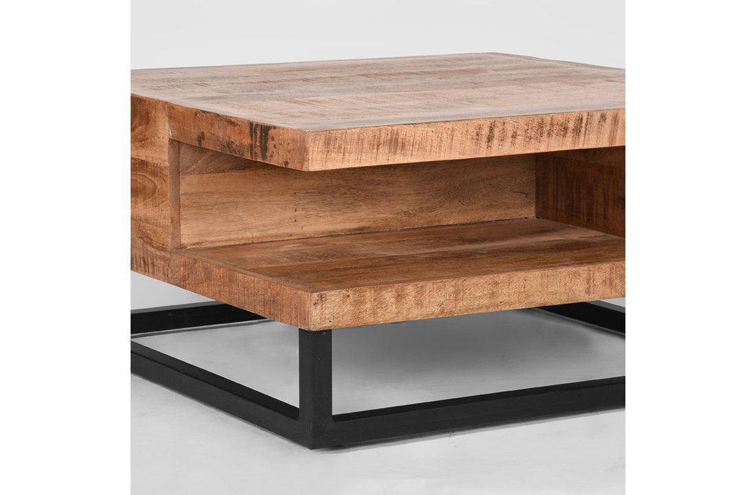 LABEL51 Salontafel Cube - Rough - Mangohout