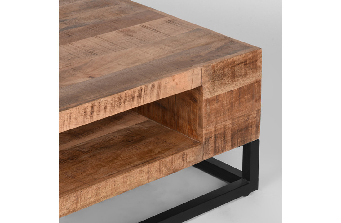 LABEL51 Salontafel Cube - Rough - Mangohout