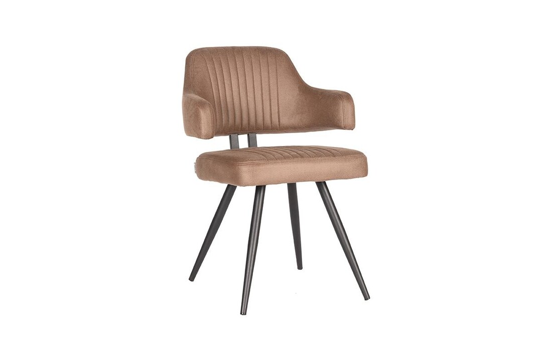 LABEL51 Eetkamerstoel Olav - Stone - Microfiber