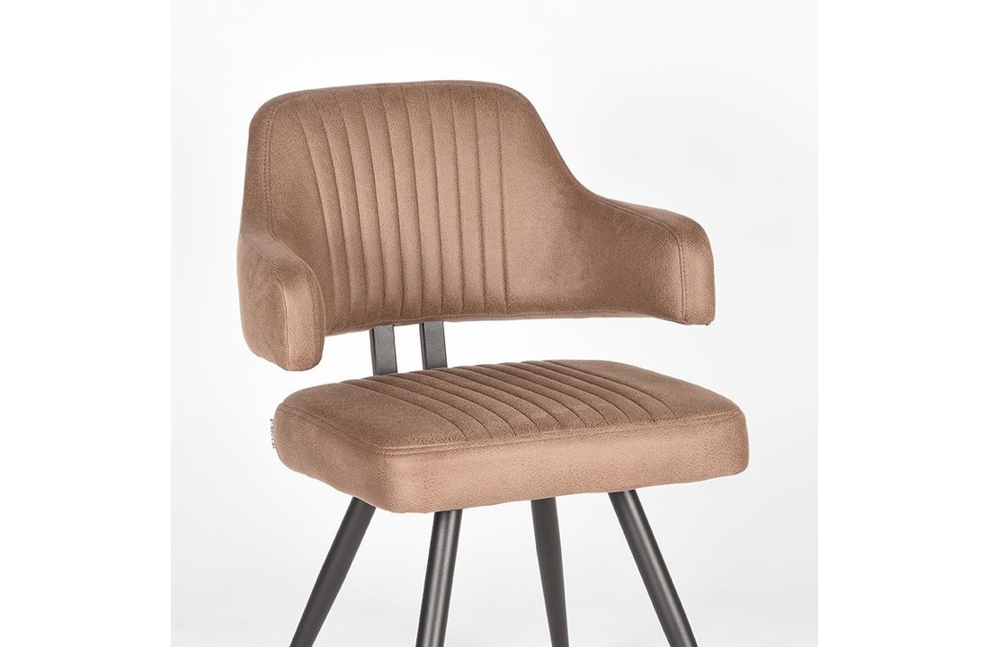 LABEL51 Eetkamerstoel Olav - Stone - Microfiber