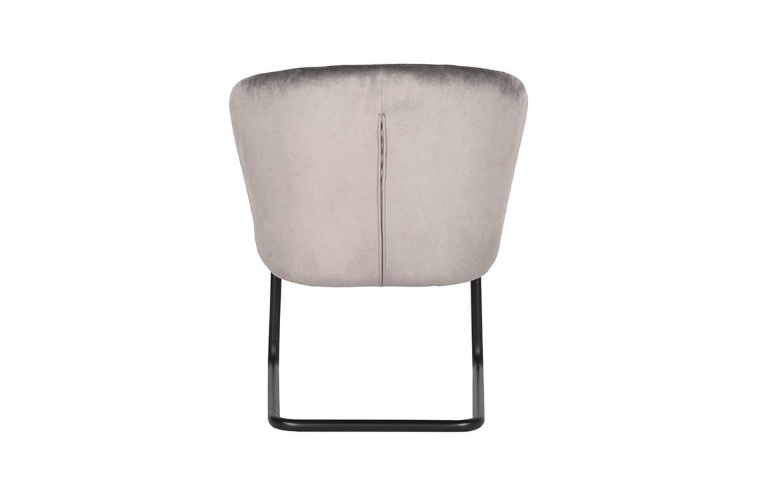LABEL51 Fauteuil Flow - Grijs - Fluweel