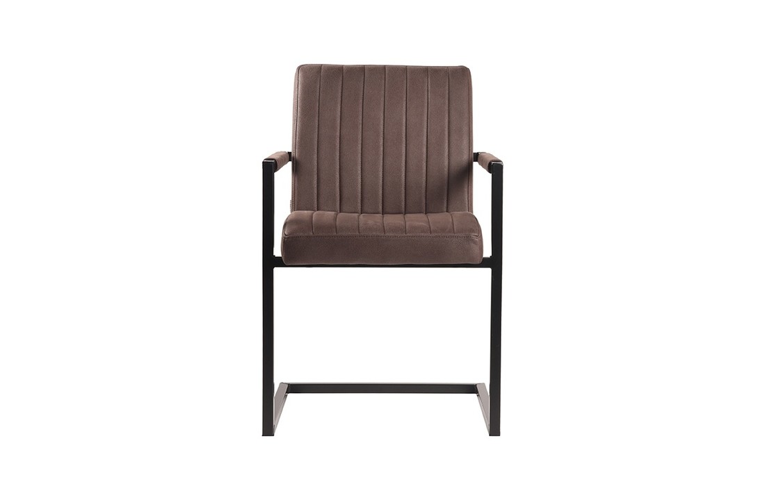 LABEL51 Eetkamerstoel Milo - Truffel grijs - Microfiber