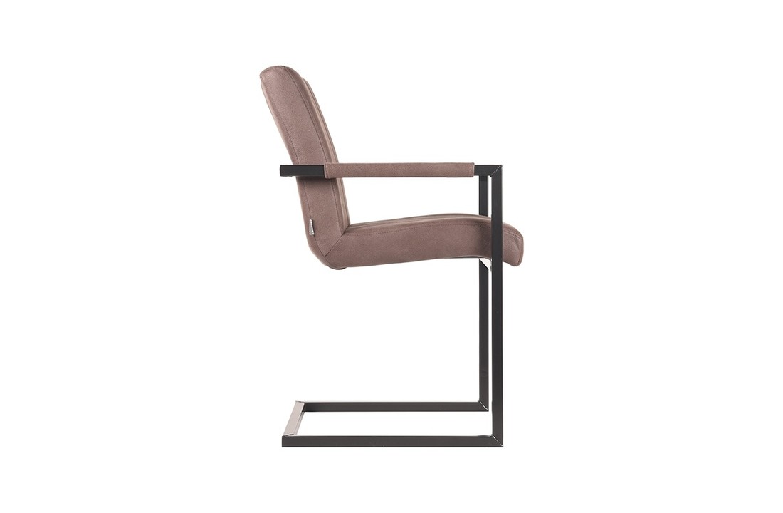 LABEL51 Eetkamerstoel Milo - Truffel grijs - Microfiber