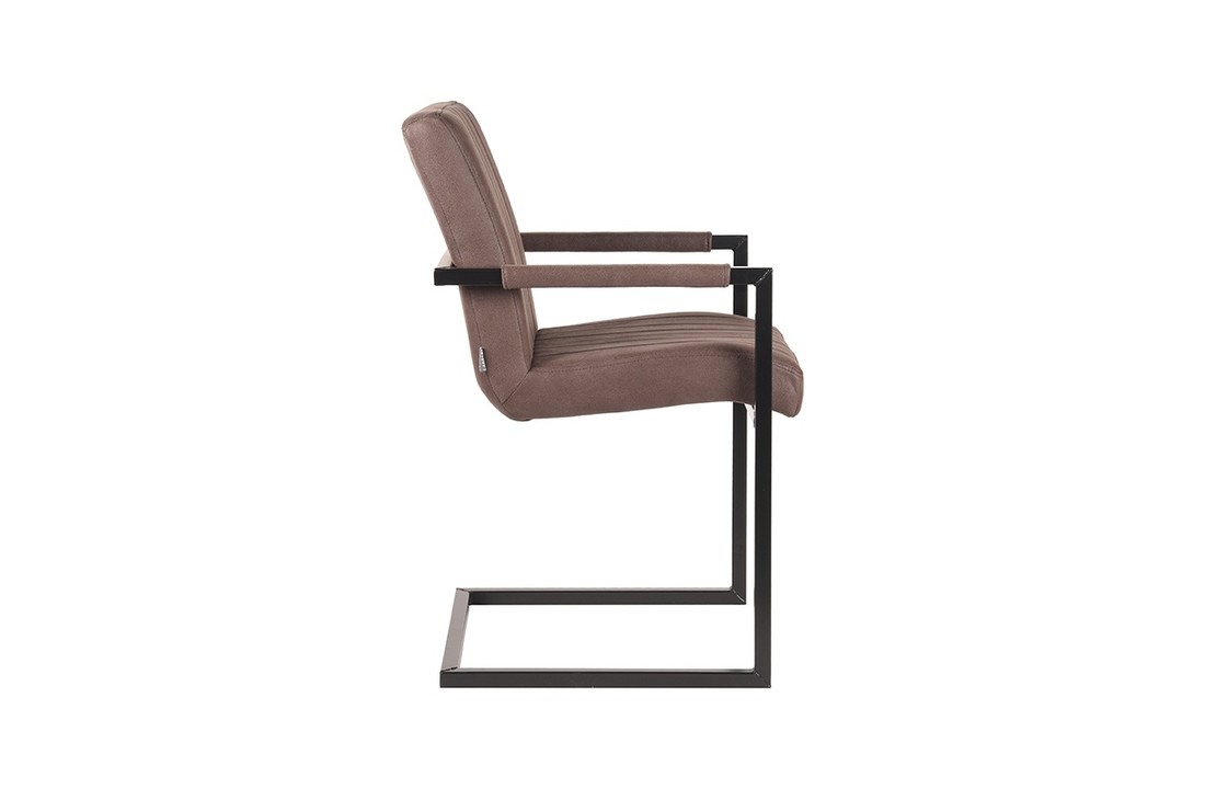 LABEL51 Eetkamerstoel Milo - Truffel grijs - Microfiber
