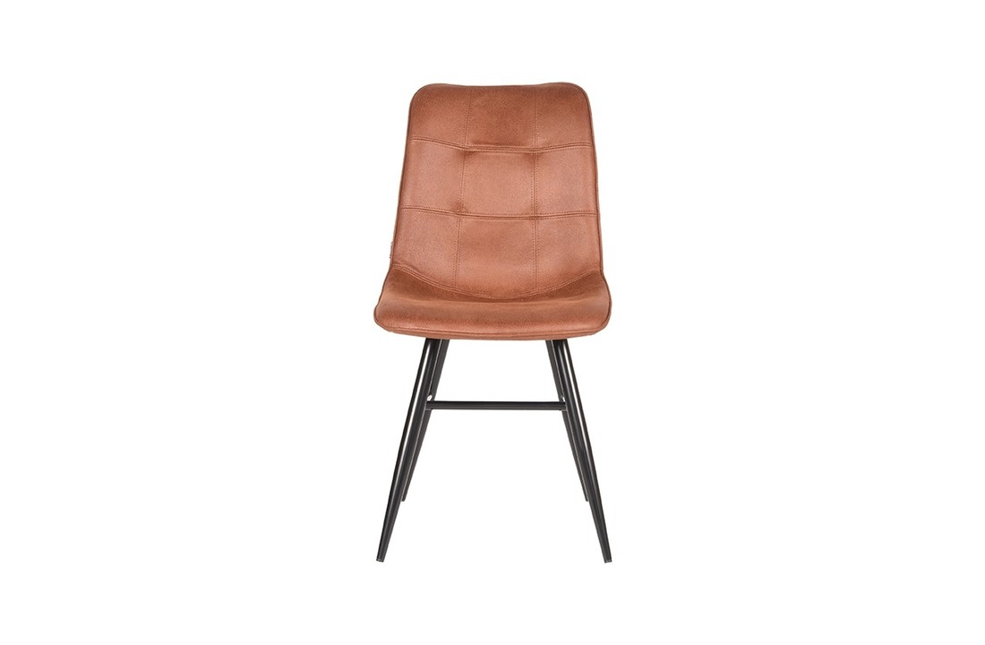 LABEL51 Eetkamerstoel Otis - Cognac - Microfiber