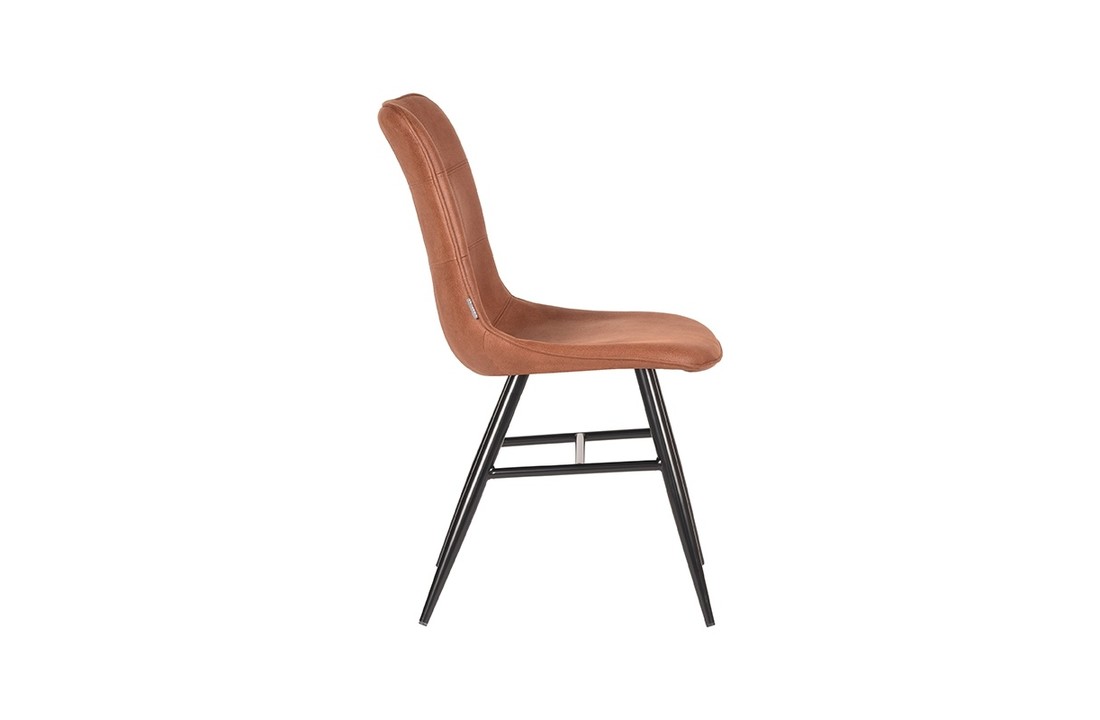 LABEL51 Eetkamerstoel Otis - Cognac - Microfiber