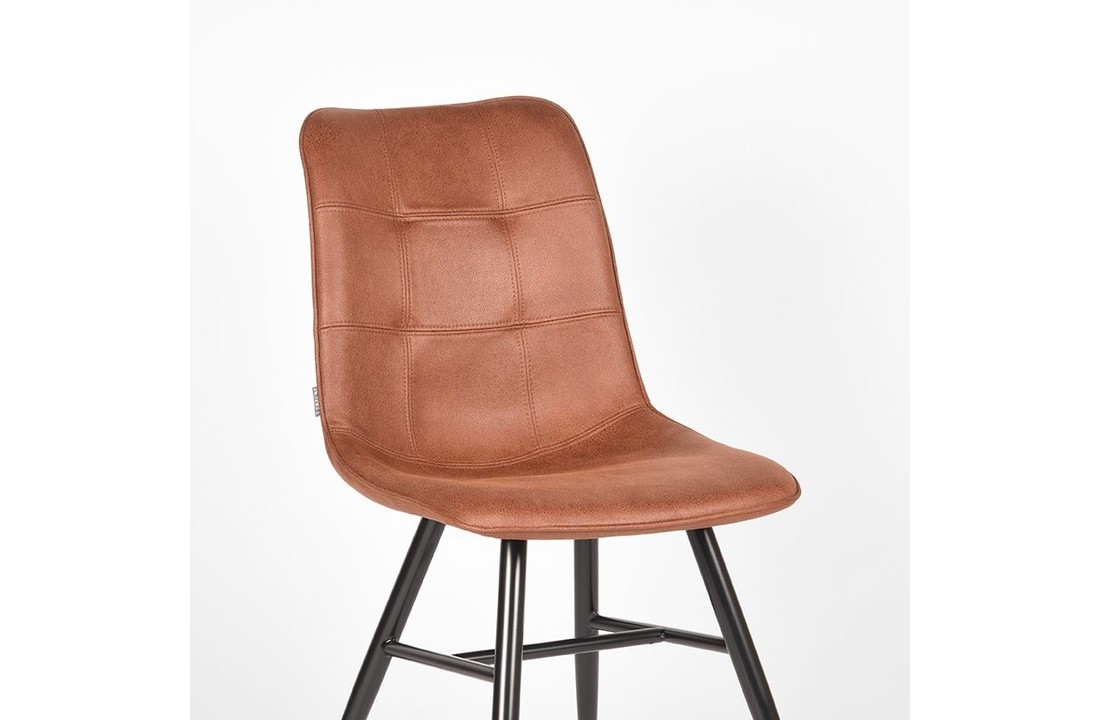 LABEL51 Eetkamerstoel Otis - Cognac - Microfiber