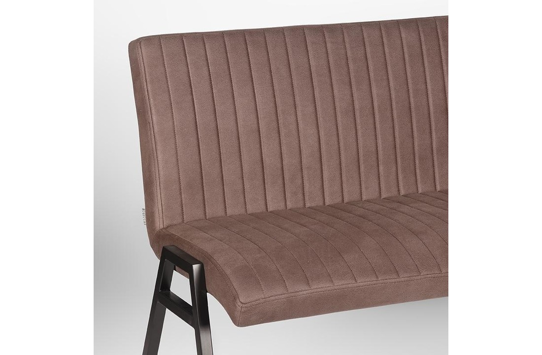 LABEL51 Eetkamerbank Matz - Truffel grijs - Microfiber - 175 cm