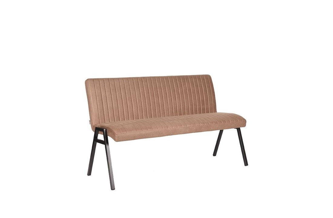 LABEL51 Eetkamerbank Matz - Stone - Microfiber - 145 cm