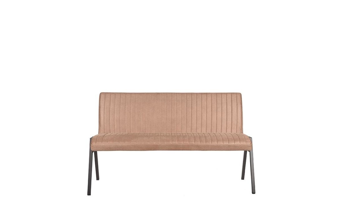 LABEL51 Eetkamerbank Matz - Stone - Microfiber - 145 cm