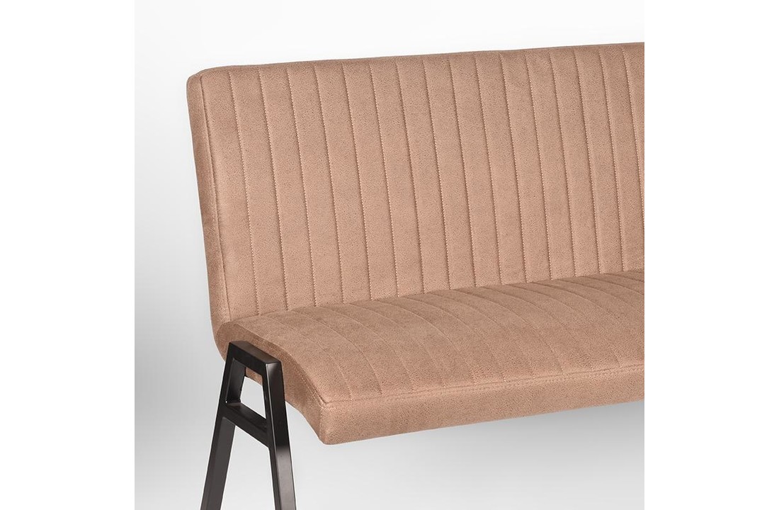 LABEL51 Eetkamerbank Matz - Stone - Microfiber - 145 cm