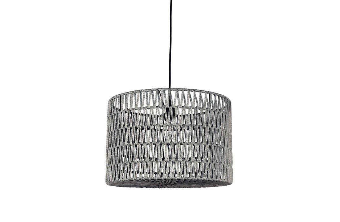 LABEL51 Hanglamp Stripe - Grijs - Katoen