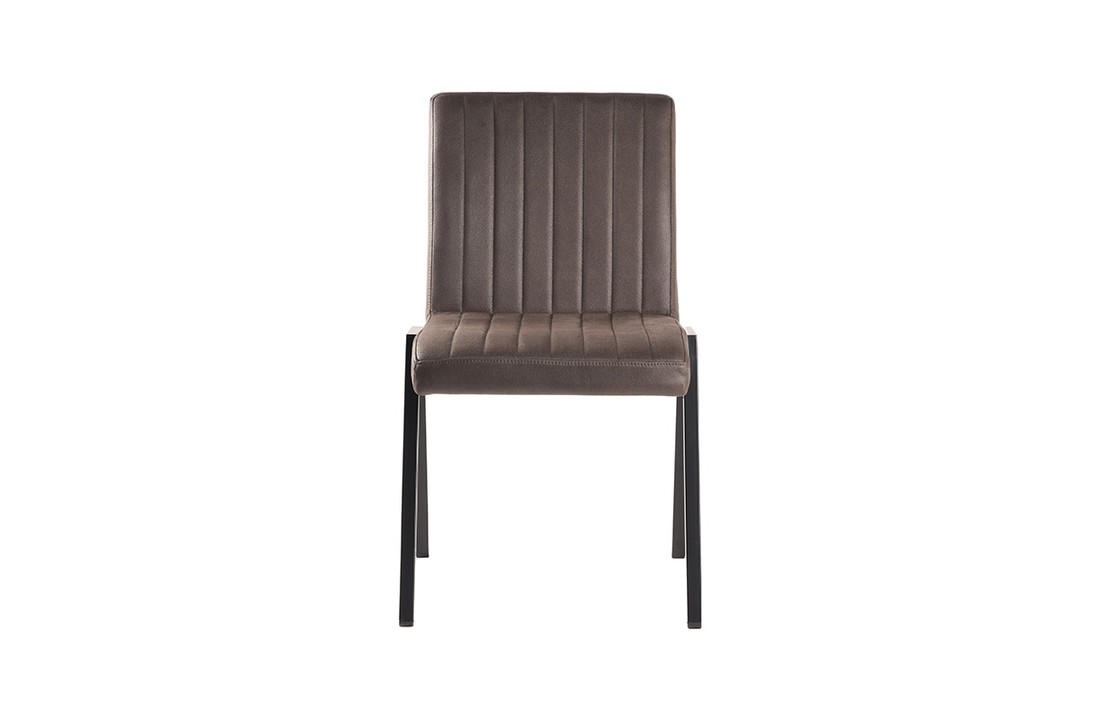 LABEL51 Eetkamerstoel Matz - Antraciet - Microfiber