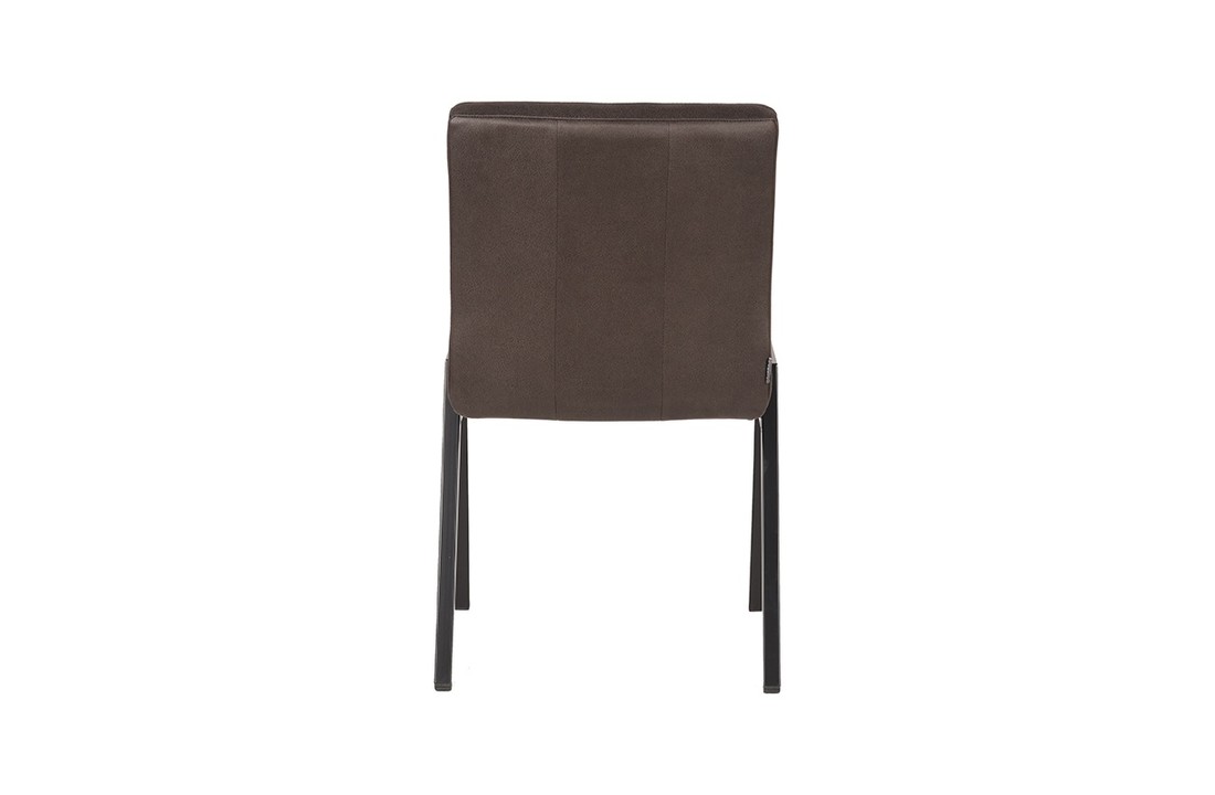 LABEL51 Eetkamerstoel Matz - Antraciet - Microfiber