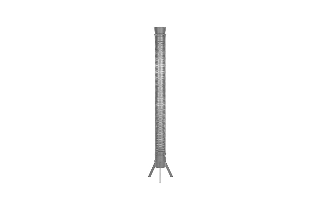 LABEL51 Vloerlamp Tube - Zwart - Metaal