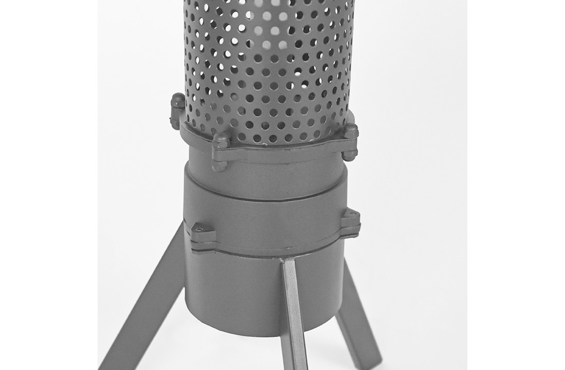 LABEL51 Vloerlamp Tube - Zwart - Metaal