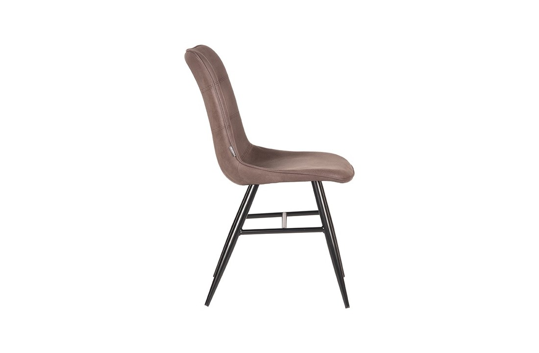 LABEL51 Eetkamerstoel Otis - Truffel grijs - Microfiber