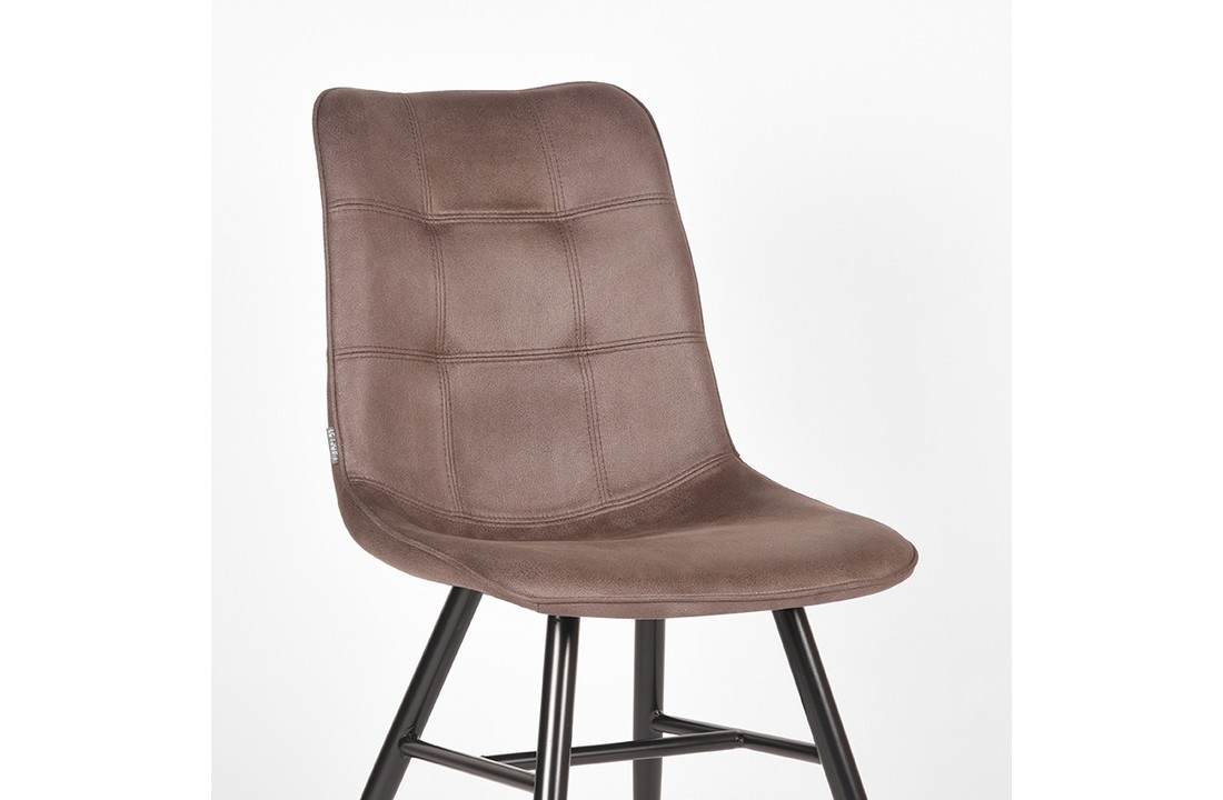 LABEL51 Eetkamerstoel Otis - Truffel grijs - Microfiber