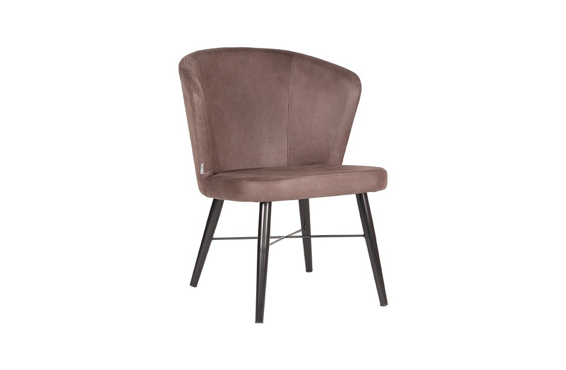 LABEL51 Fauteuil Wave - Truffel grijs - Microfiber