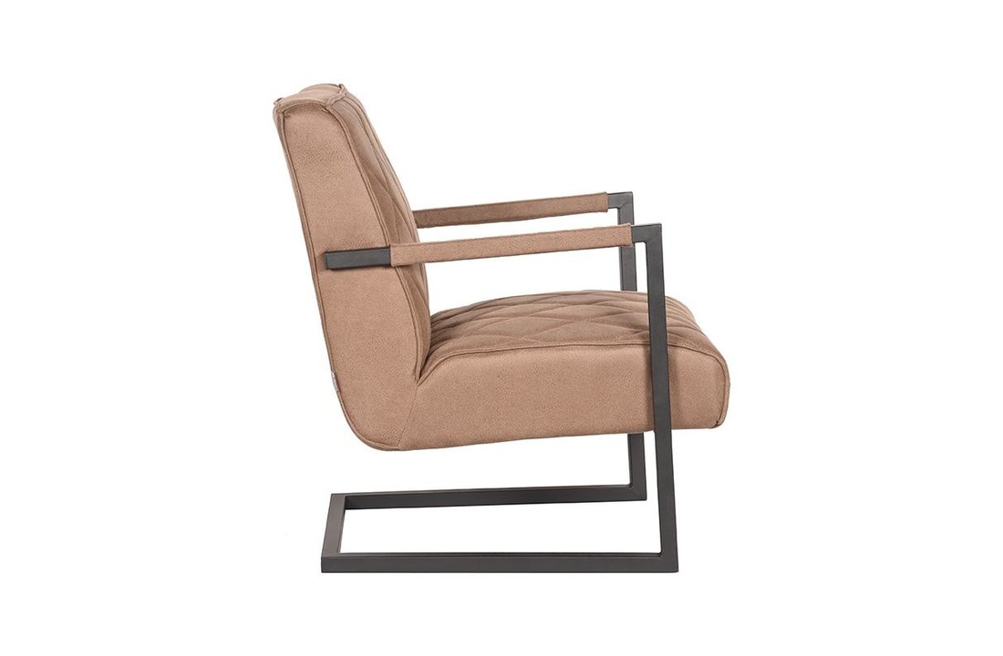 LABEL51 Fauteuil Denmark - Stone - Microfiber