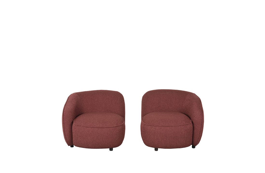 LABEL51 Fauteuil Livo Links - Winered - Boucle