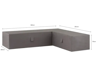 Madison - Loungeset Cover - Links - Grijs - 320 x 255 x 70