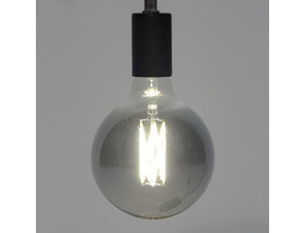 Lichtbron LED filament bol Ø12 Smoke grey glas